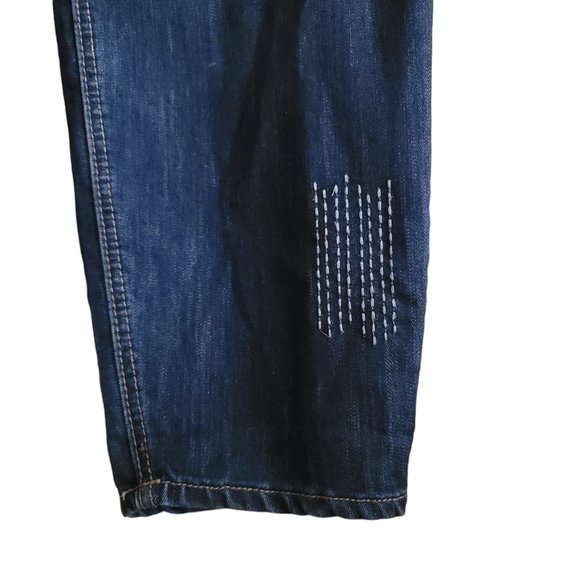 Indigo Thread Co. Stretch Denim Pick Stitched & Distressed Ankle Jeans - Picture 4 of 8